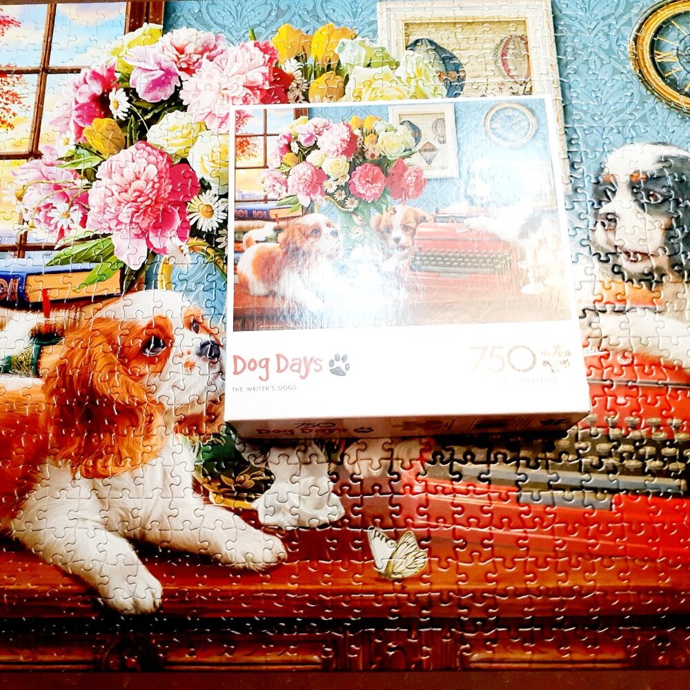 Buffalo Jigsaw Puzzle 750 Pieces The Writer's Dogs Complete